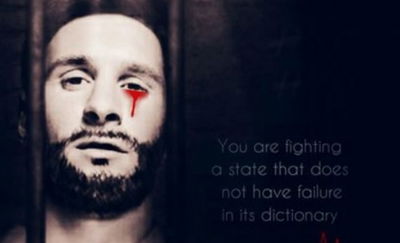 דאעש מאיים: ליונל מסי מדמם במדי אסיר