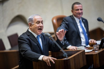 נתניהו בדיון בכנסת 
