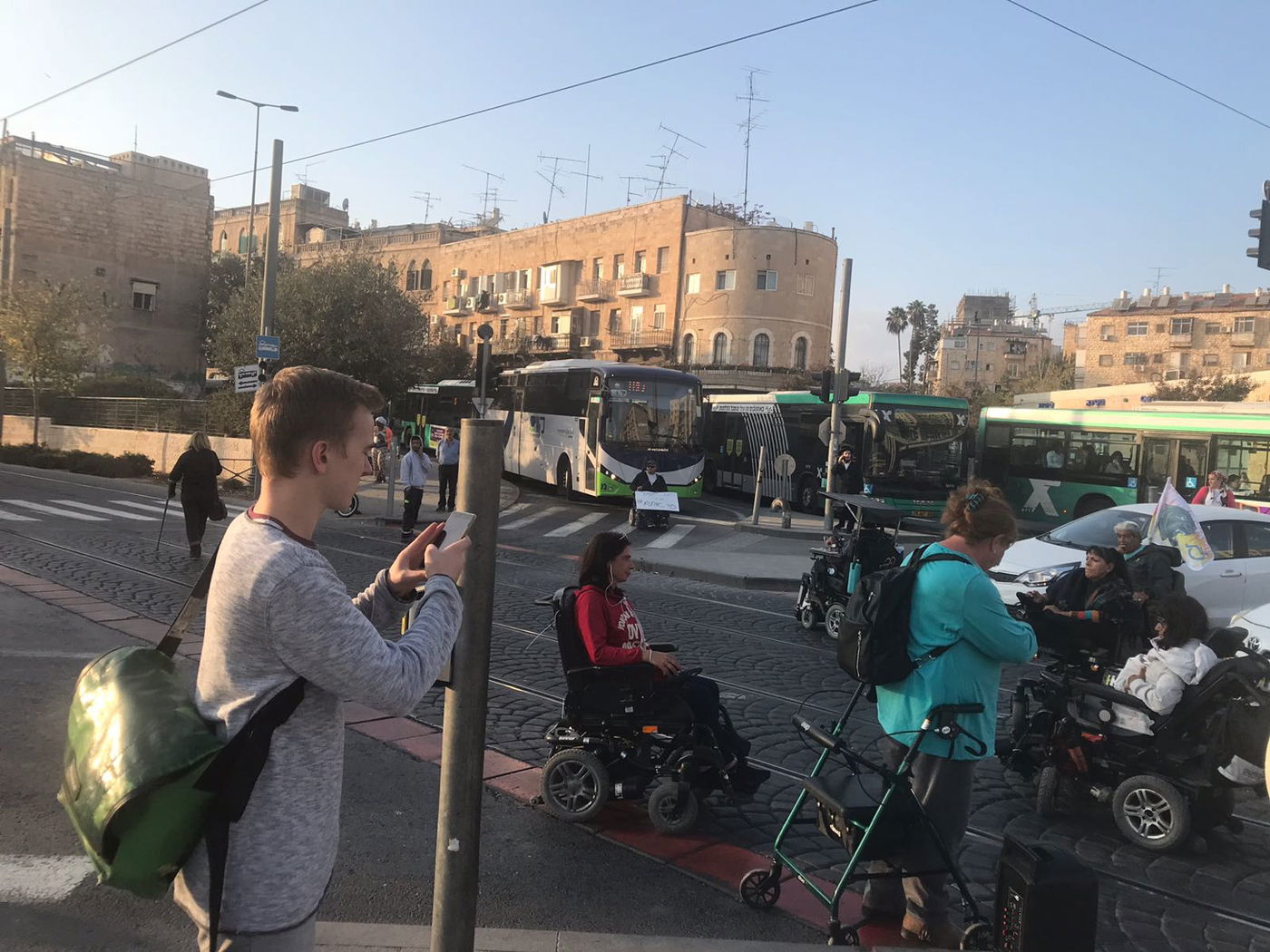 מחאת הנכים חזרה שוב למרכז ירושלים