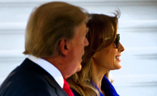 הגברת הראשונה והנשיא טראמפ