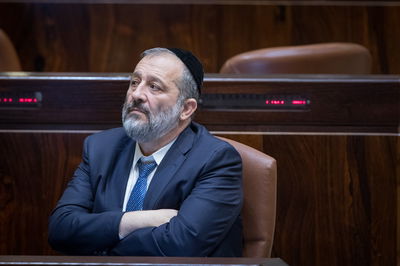 אריה דרעי במליאת הכנסת, בשבוע שעבר