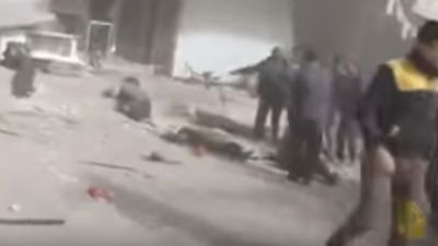 הפצועים הרבים, בזירת התקיפה הרוסית