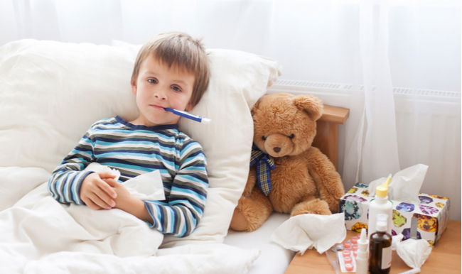 חום אצל ילדים. אילוסטרציה