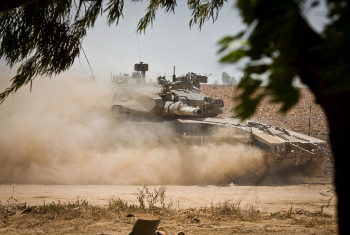 טנק צה"ל בעוטף עזה