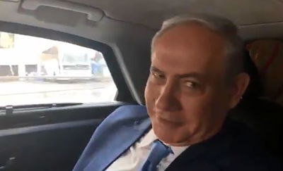 נתניהו בדרך לכנסת רומז על... ירושלים • צפו