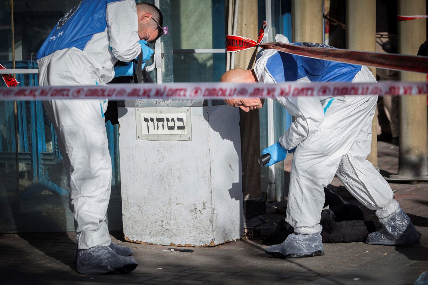 זירת הפיגוע בתחנה המרכזית בירושלים