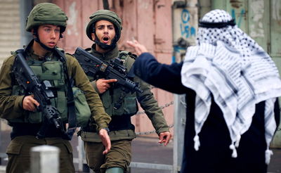 עימותים בין חיילים ופלסטינים בגדה המערבית