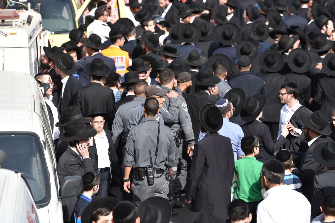 המשטרה מציגה: כך אובטחה הלווית הענק של מרן הרב שטיינמן זצ"ל