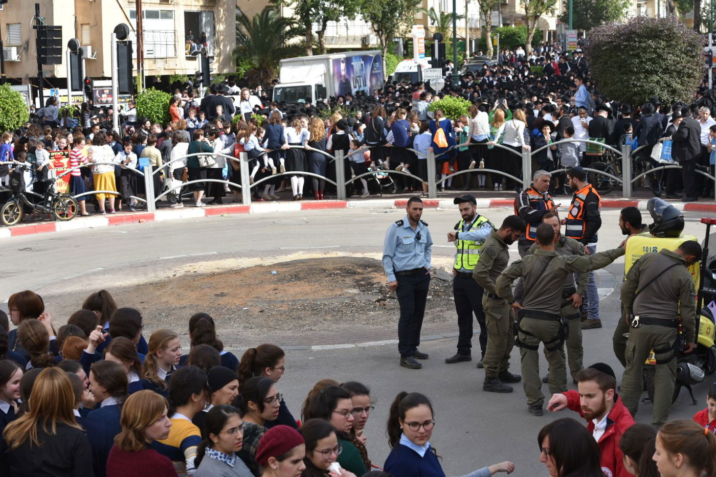 המשטרה מציגה: כך אובטחה הלווית הענק של מרן הרב שטיינמן זצ"ל