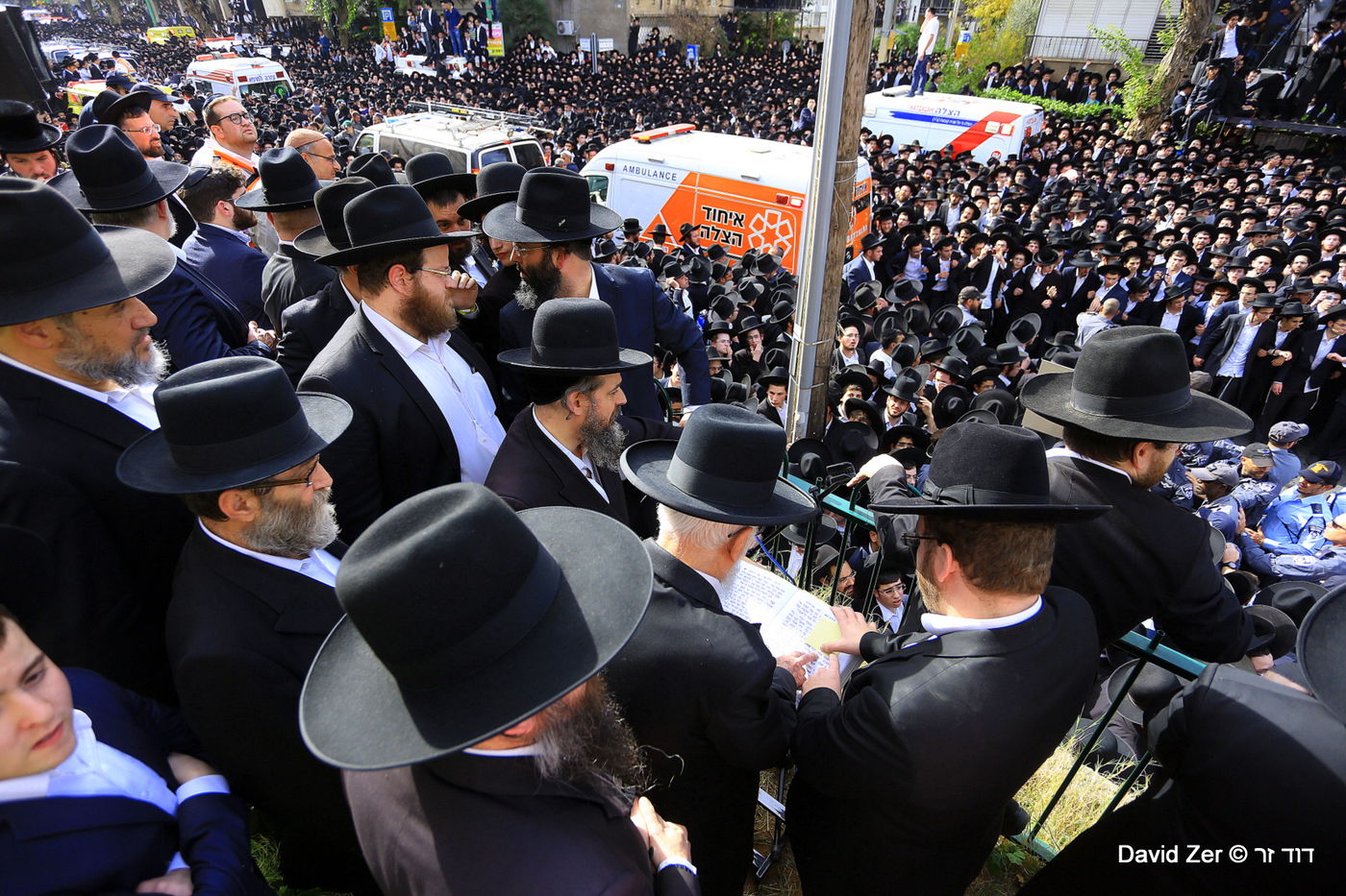 הלווית מרן הרב שטיינמן: התיעוד של דוד זר