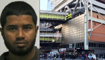 זירת הפיגוע ותמונת המחבל