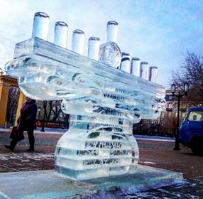 החנוכיה שנבנתה השנה