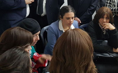 השרה איילת שקד מנחמת, אמש