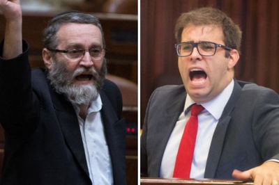 גפני וחזן במליאת הכנסת