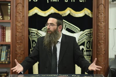 הרב אשר יחיאל קסל בהרצאה בישיבת אורייתא עפולה.