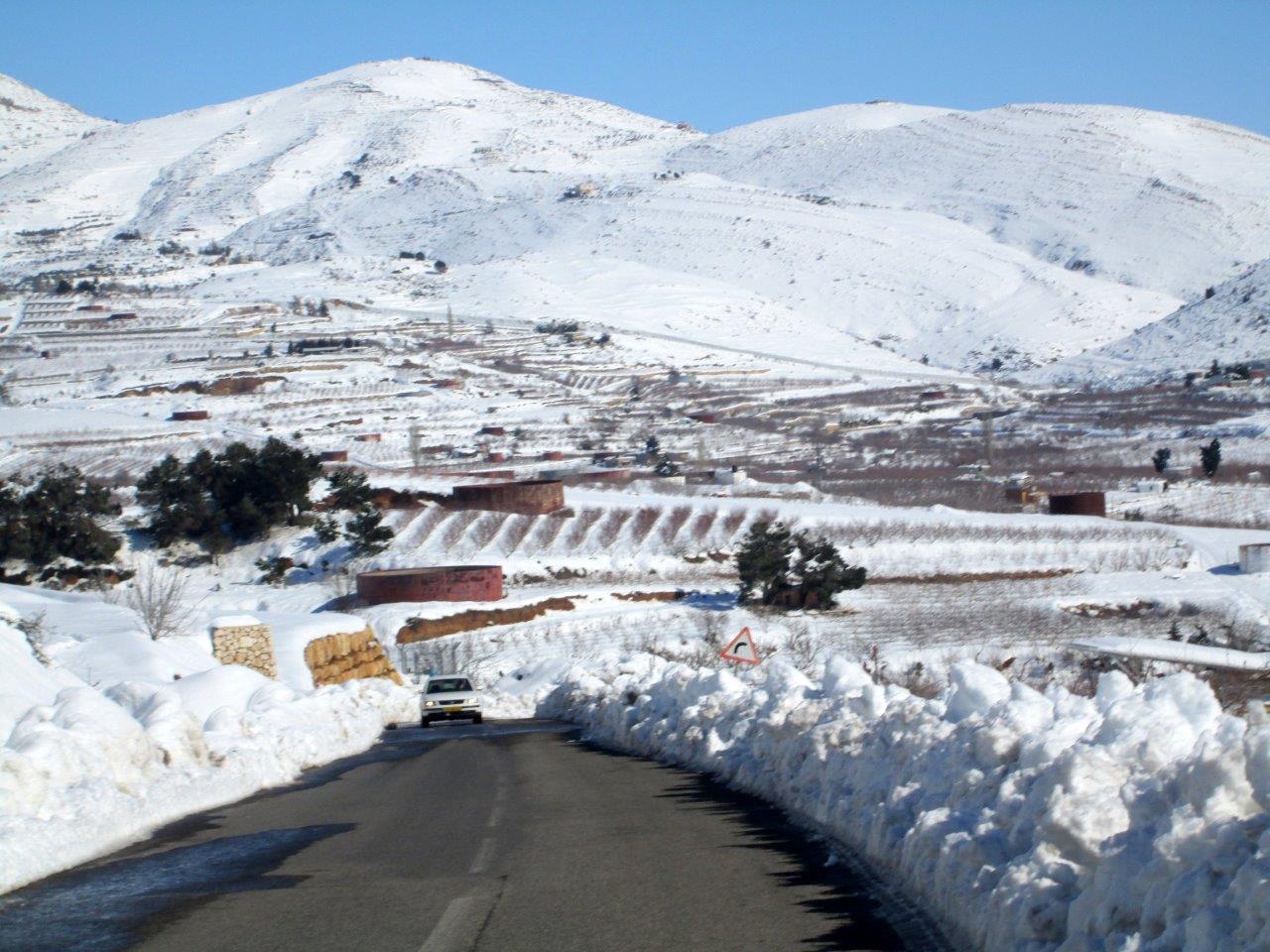 השלג ברמת הגולן והזרימות העזות בנחלי הצפון • צפו