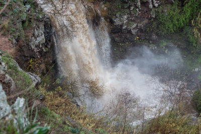 נחל היהודיה ביום שישי בזרימה חזקה