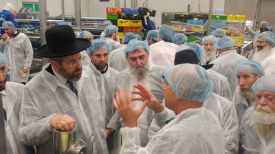 הגר"ד לאו בסיור בחסלט.