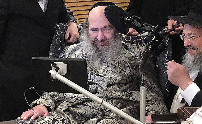 הרבי מקאלוב ורבני המשלחת