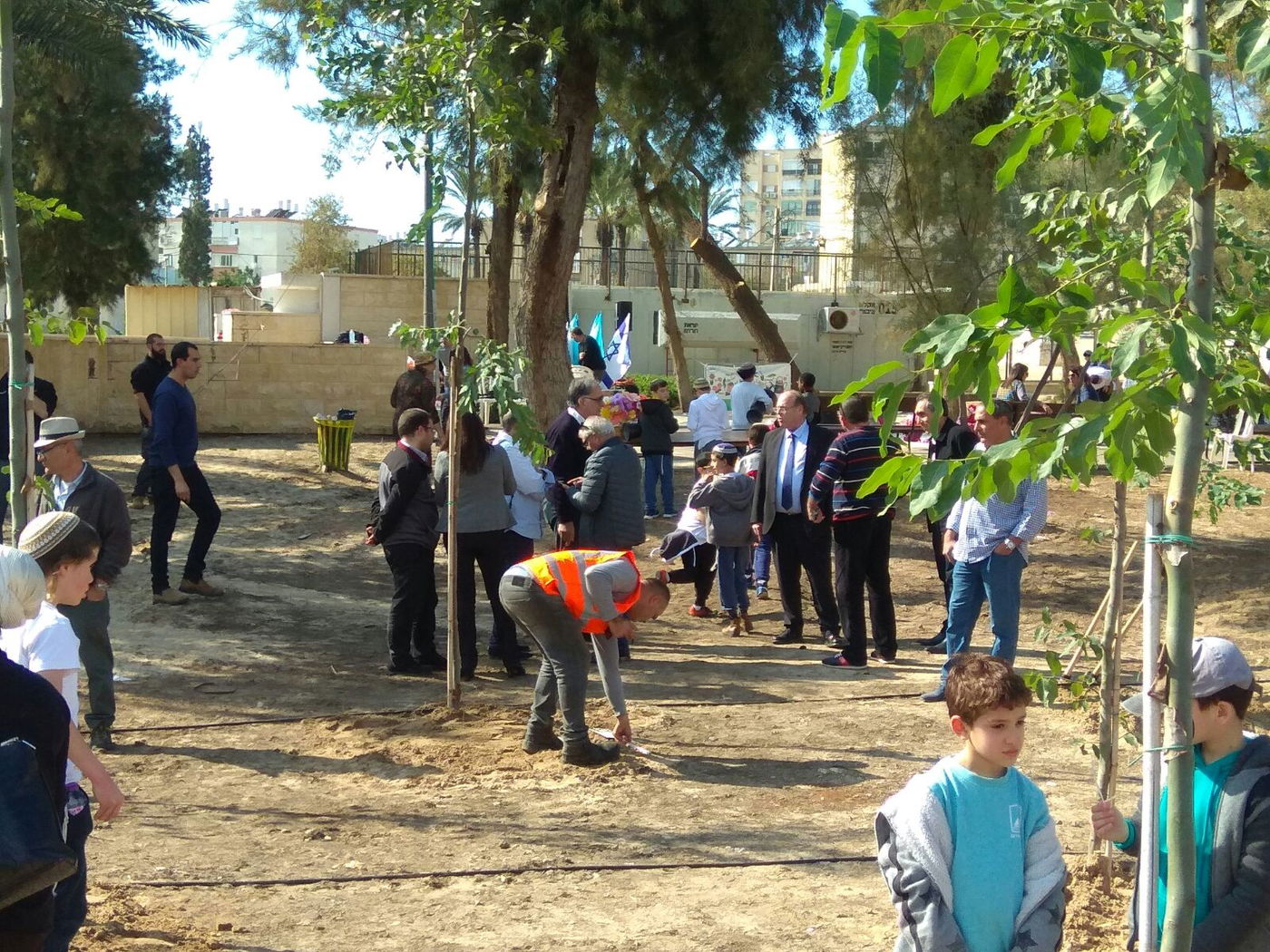 יונה יהב בטקס הנטיעות