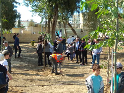 יונה יהב בטקס הנטיעות