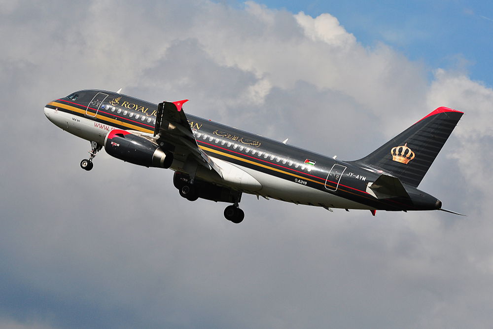 מטוס של חברת Royal Jordanian