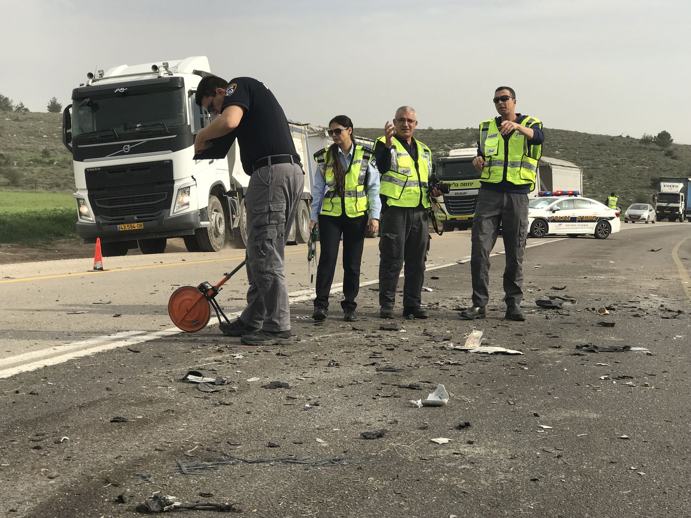 בגלל עקיפה: תאונה קטלנית ליד קרית גת
