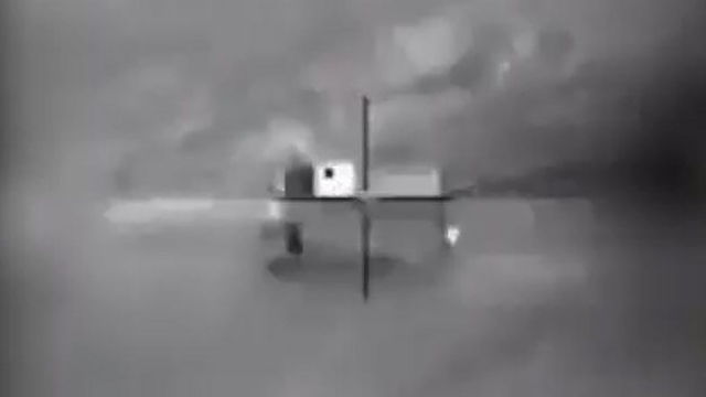 השמדת קרון השליטה שממנו שוגר המל"ט