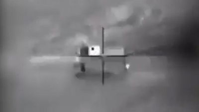 השמדת קרון השליטה שממנו שוגר המל"ט