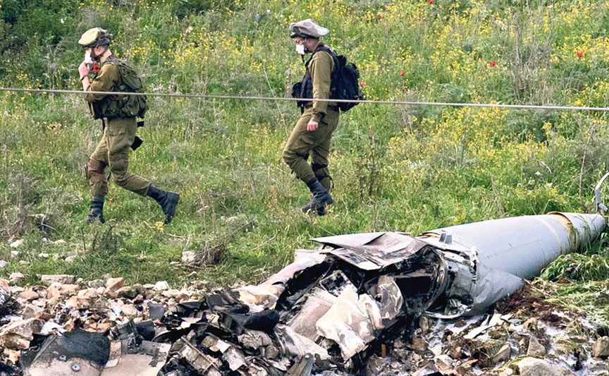 זירת נפילת המטוס