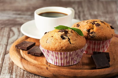 מאפינס בננה ושברי שוקולד