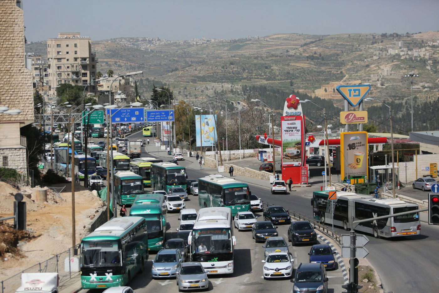 ירושלים נצורה: פקקי ענק ונהגים מתוסכלים