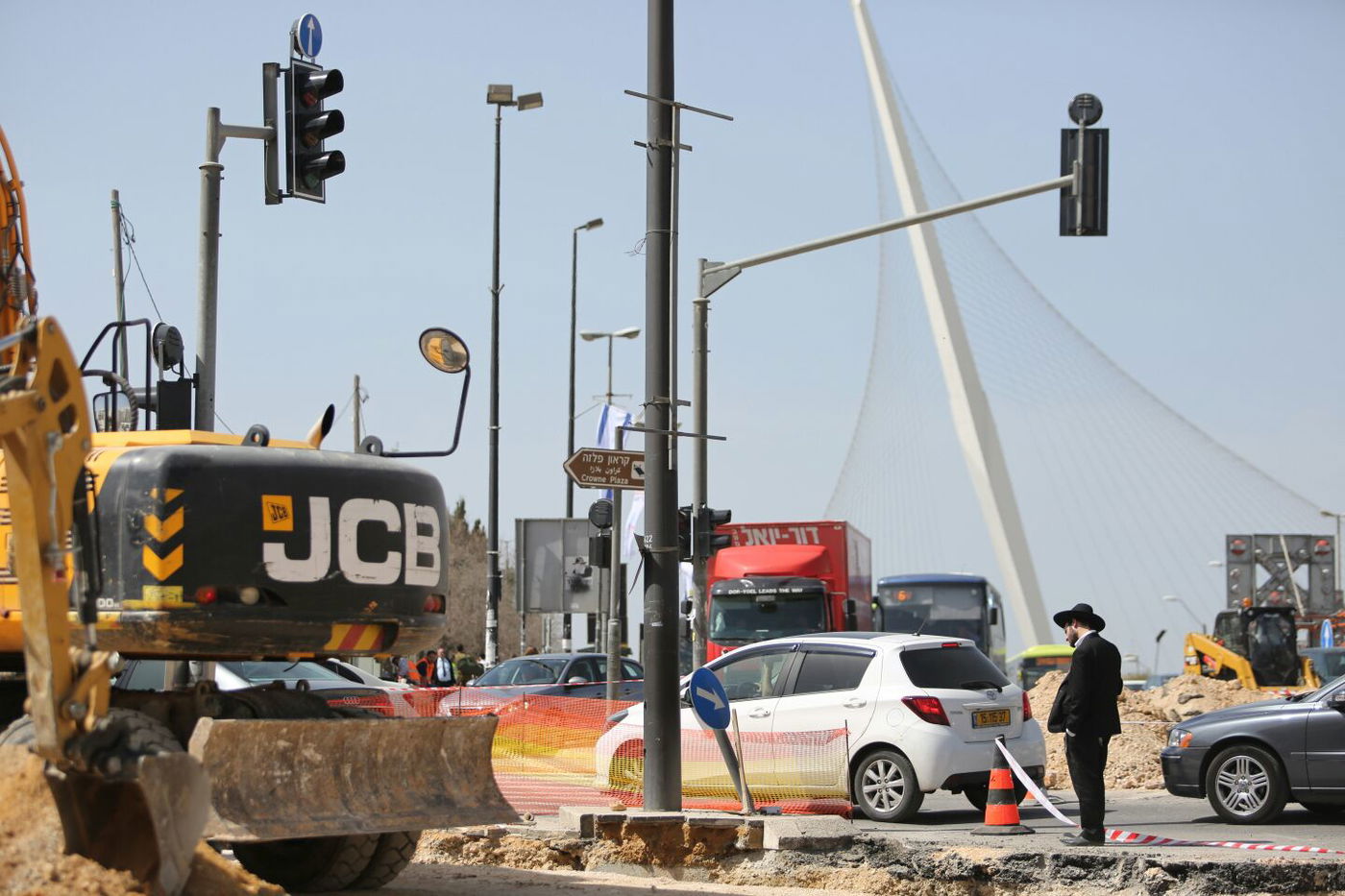 ירושלים נצורה: פקקי ענק ונהגים מתוסכלים