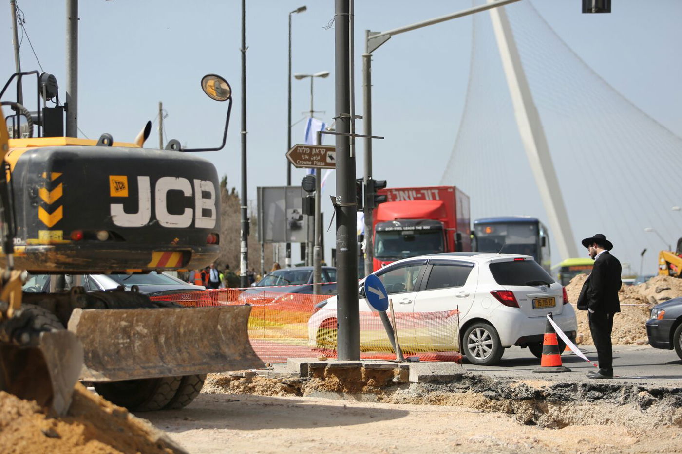 ירושלים נצורה: פקקי ענק ונהגים מתוסכלים