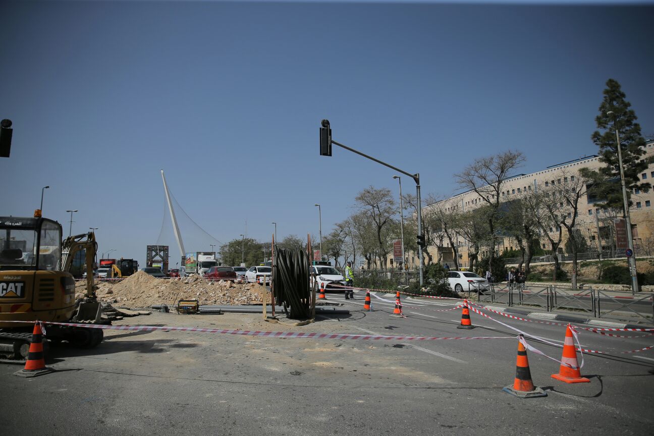 ירושלים נצורה: פקקי ענק ונהגים מתוסכלים