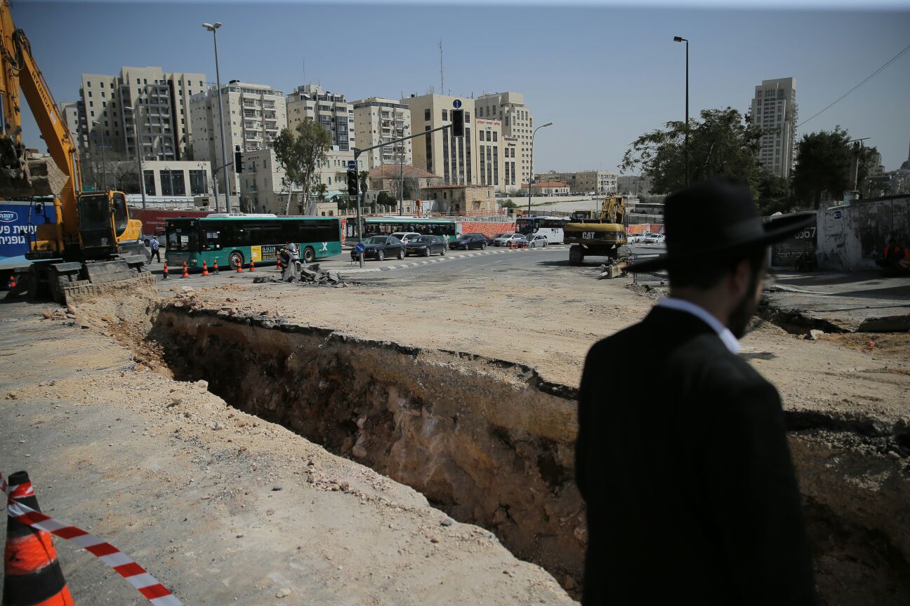 ירושלים נצורה: פקקי ענק ונהגים מתוסכלים