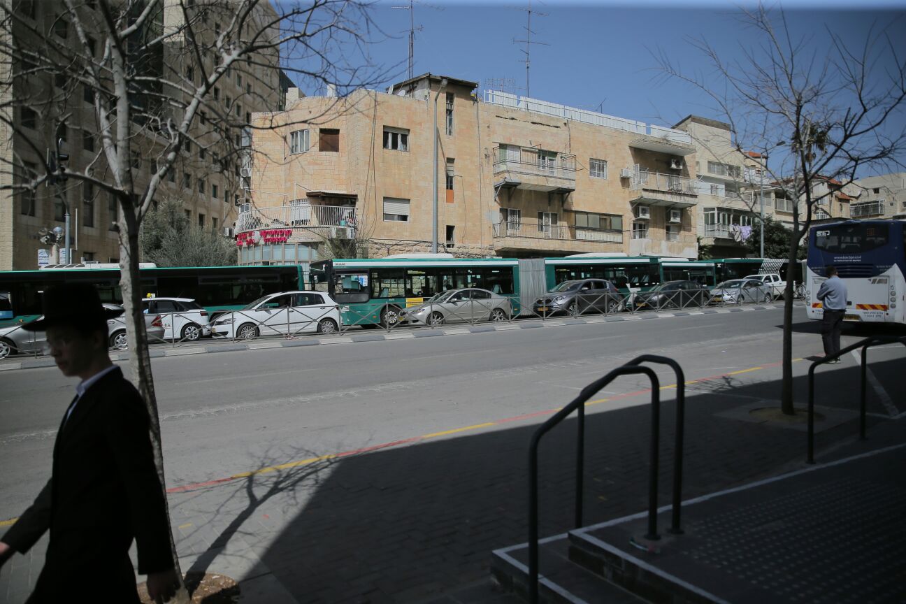 ירושלים נצורה: פקקי ענק ונהגים מתוסכלים