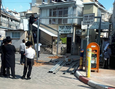 העבודות להקמת החניון החדש
