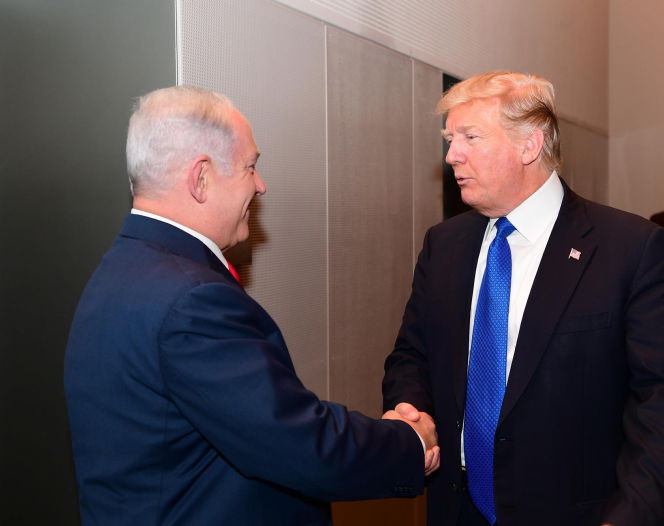 טראמפ ונתניהו בביקורו האחרון בארה"ב