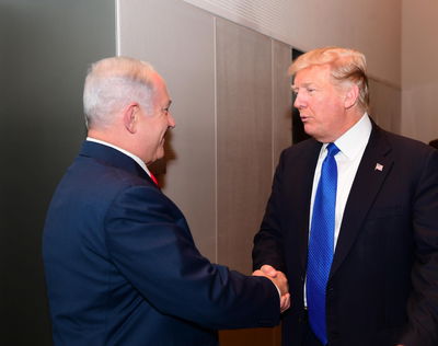 טראמפ ונתניהו בביקורו האחרון בארה"ב