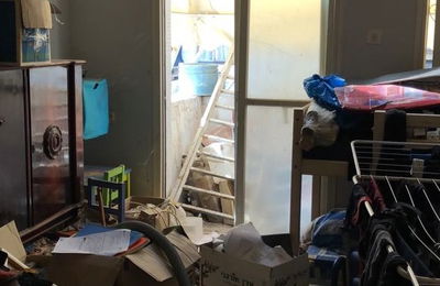 ההרס בדירה בה נעצר