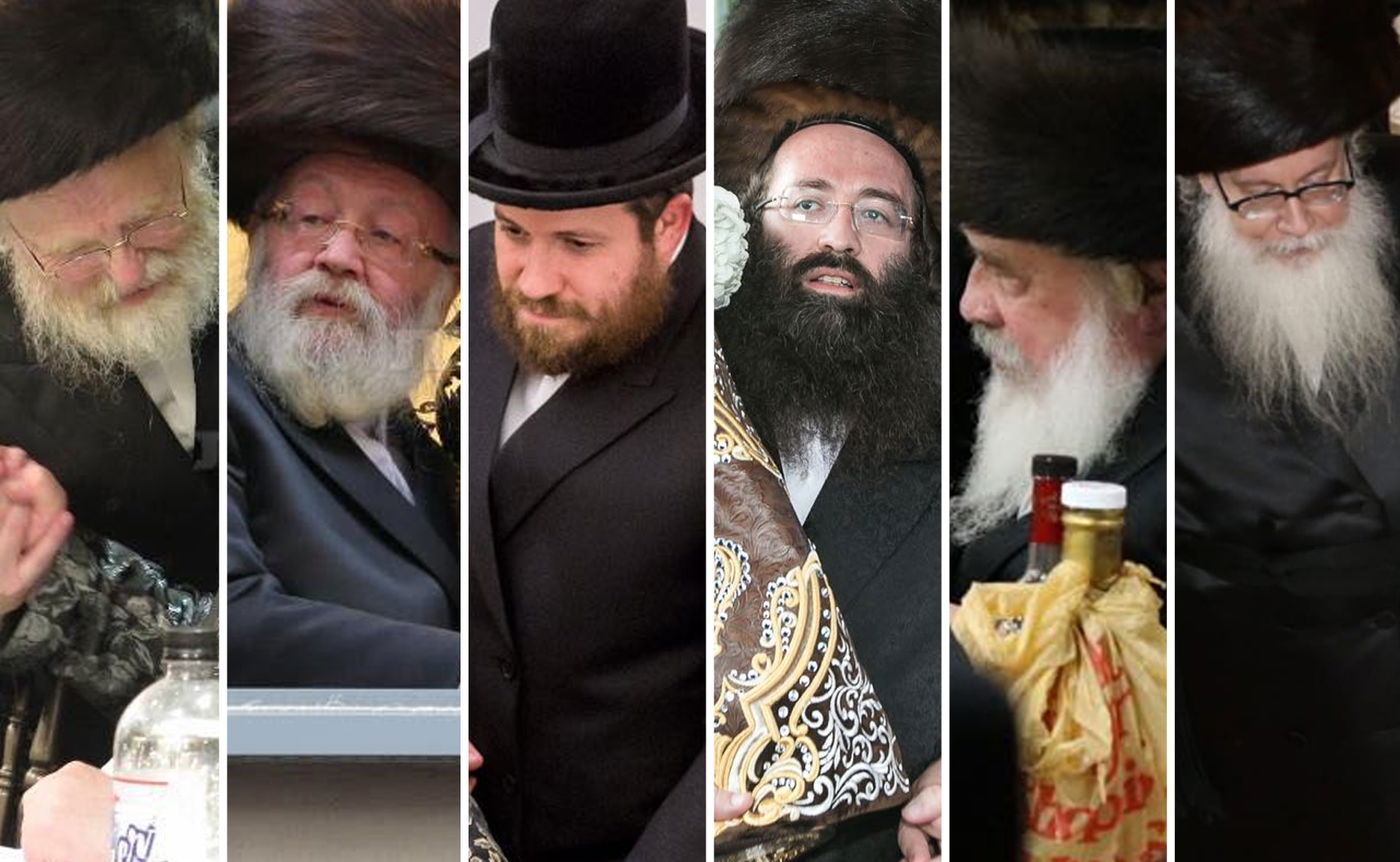 חלק מתורמי החסידות. ארכיון