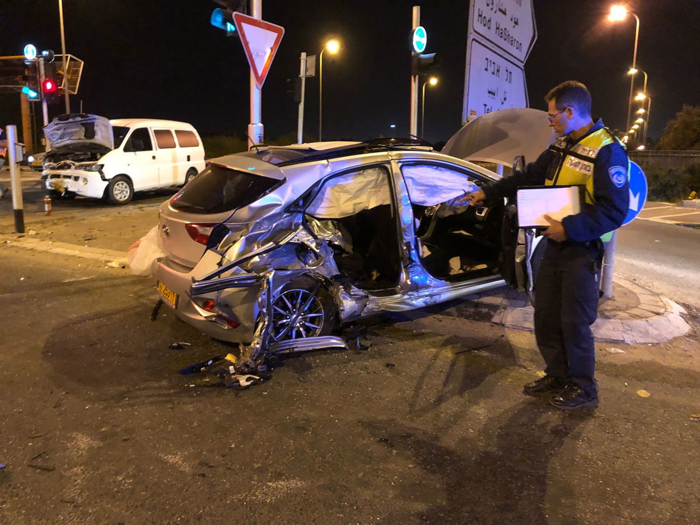 התאונה בכביש 55 בכפר סבא