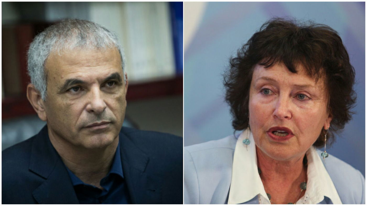 נגידת בנק ישראל קרנית פלוג ושר האוצר משה כחלון