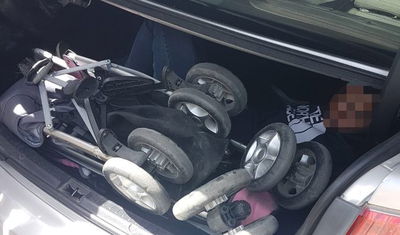 השב"ח הסתתר מאחורי עגלות התינוק • צפו