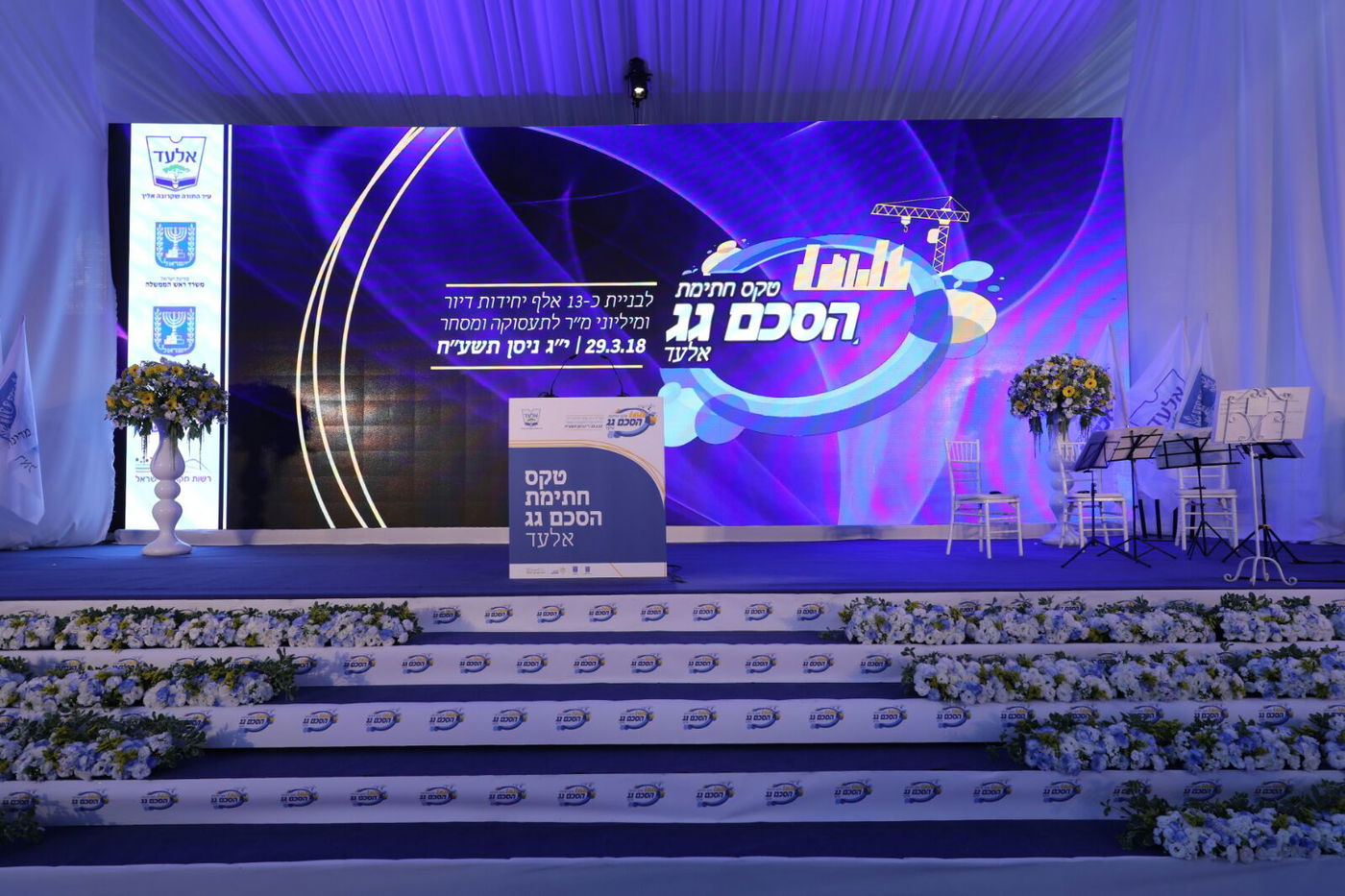 יום היסטורי באלעד: נחתם הסכם הגג לבניית 13 אלף יחידות דיור חדשות