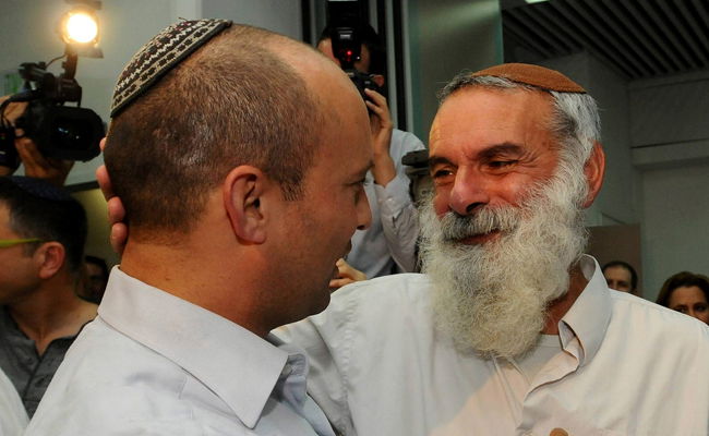 עם יו"ר הבית היהודי נפתלי בנט. ארכיון