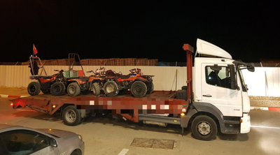 שלושה טרקטורונים גנובים נתפסו והוחרמו