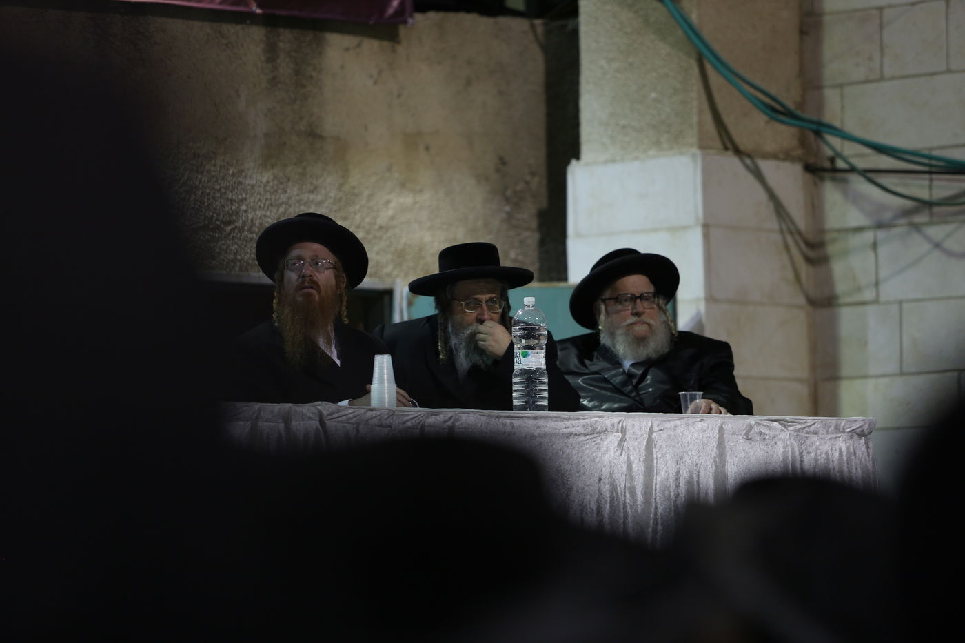 אנשי היישוב הישן בכנס נגד קמפוס שטראוס