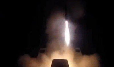 טיל צרפתי ששוגר במתקפה על סוריה